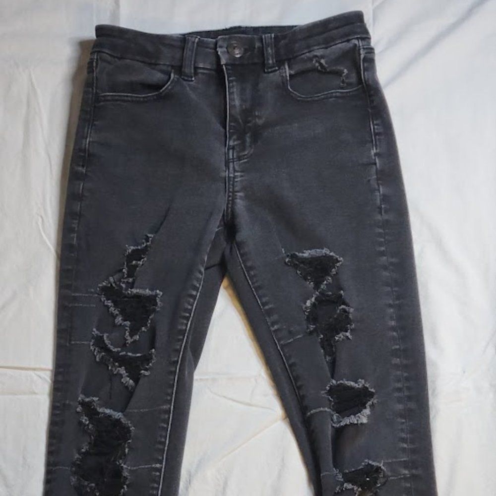 American Eagle Ripped High Waisted Jeggings